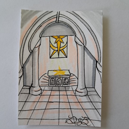 Aceo original fantasy - original,